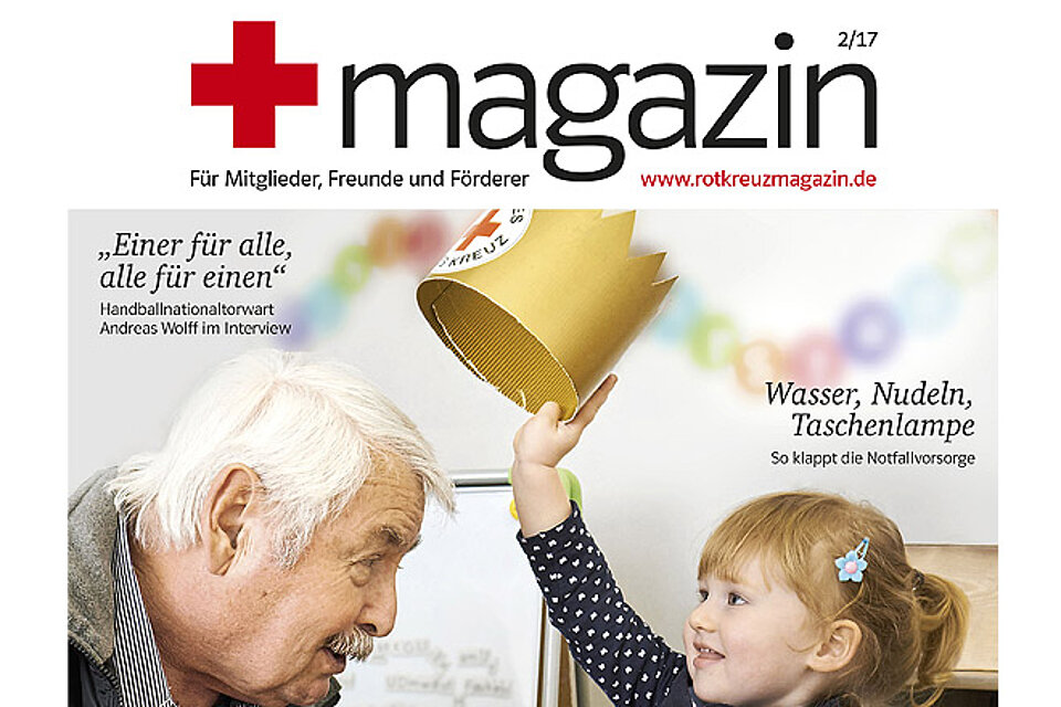 Cover des rotkreuzmagazins 2/17