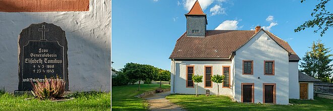 Grab und Kirche in Eisenberg