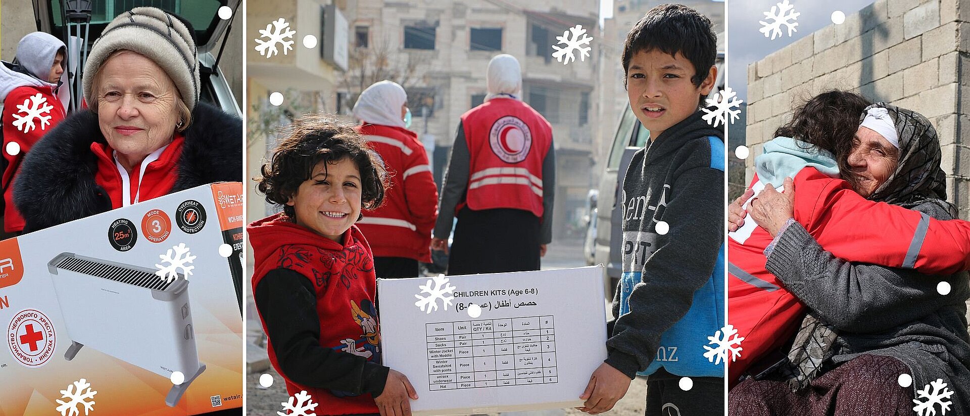Spenden zu Weihnachten hilft Menschen in Not. Denn Weihnachten ist Spendenzeit, welche das DRK bei seiner Humanitären Hilfe unterstützt. 