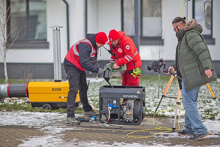 Notstromversorgung in der Ukraine 