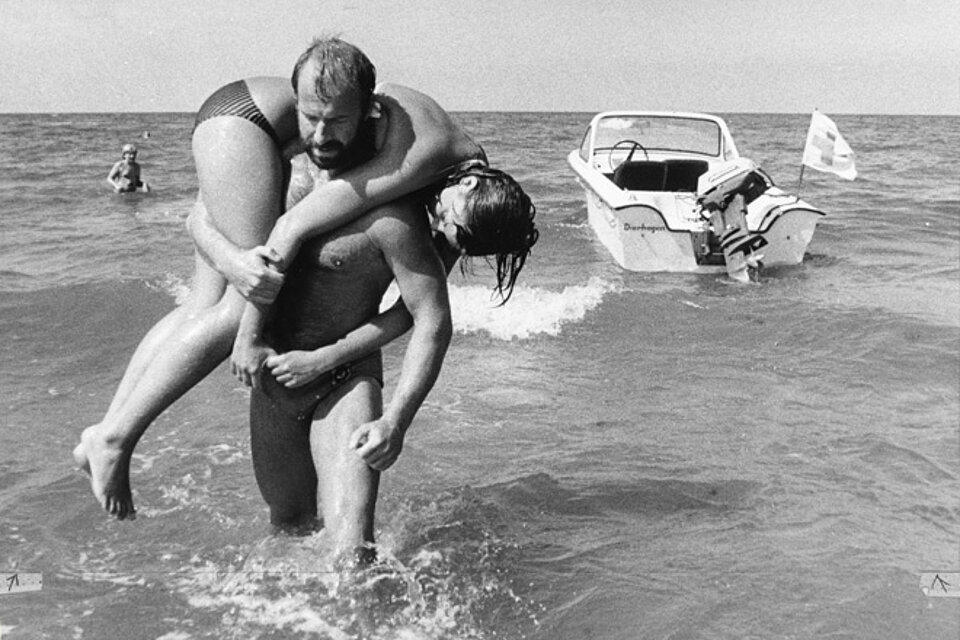 Foto: DDR-Wasserwacht im Einsatz in den 1980er Jahren