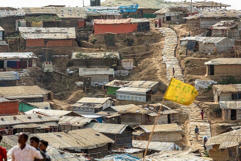 Camp für Geflüchtete in Cox's Bazar in Bangladesch