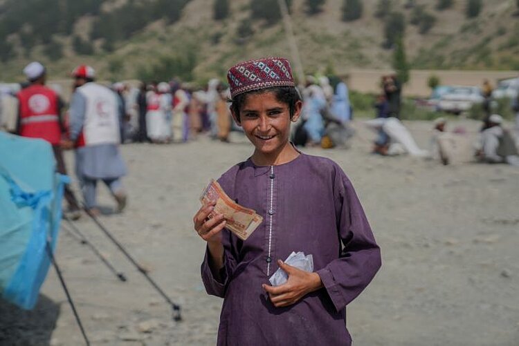 Hilfeleistungen in Form von Bargeld in Afghanistan 