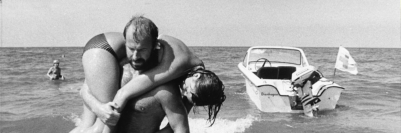 Foto: DDR-Wasserwacht im Einsatz in den 1980er Jahren
