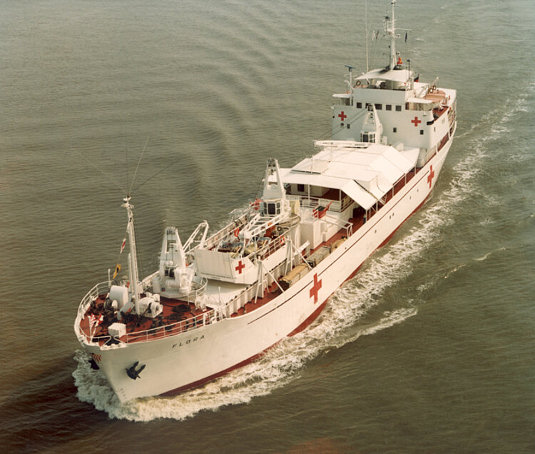 Die "Flora" ist von 1979 bis Anfang 1984 im Einsatz (DRK)