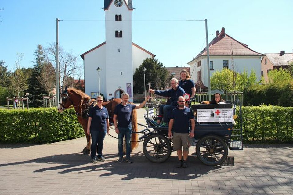 DRK-Fackel beim OV Braunshardt