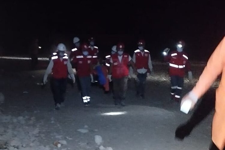 Einsatz bei Nacht in tiefster Dunkelheit für Helferinnen und Helfer des MRH.