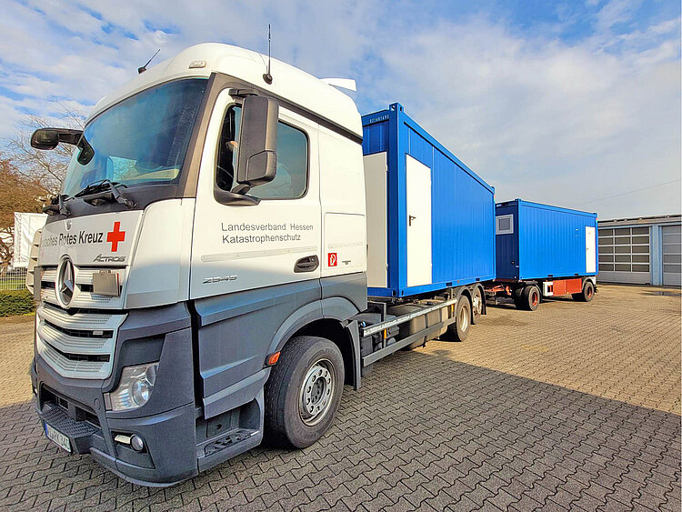 Hilfsgüter für die Türkei nach dem Erdbeben werden unter Beteiligung des DRK in Hessen versendet