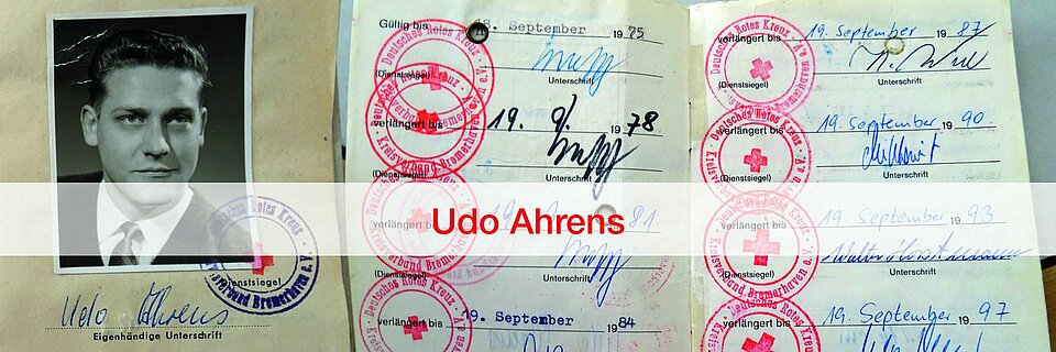 Dienstausweis von Udo Ahrens in jungen Jahren