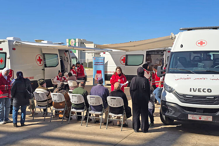 Anlaufstelle des Libanesischen Roten Halbmondes 