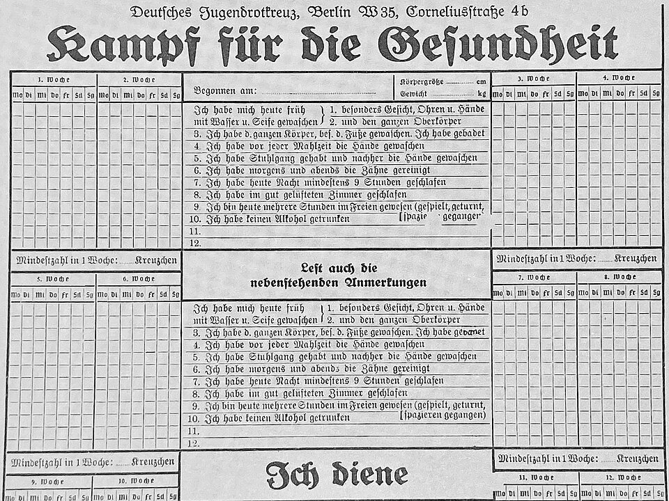 Fragebogen zu Gesundheitsthemen