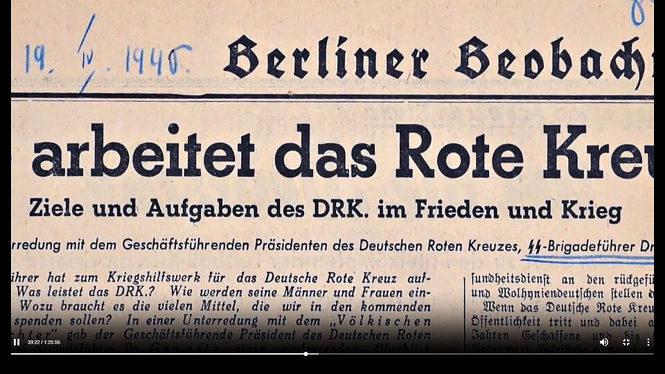 Zeitungsausschnitt aus NS-Zeit