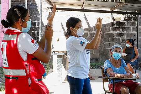 Hygieneschulung in Honduras zur Corona-Prävention