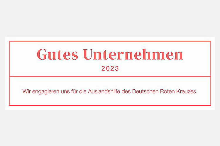 Schriftzug "Gutes Unternehmen 2023"