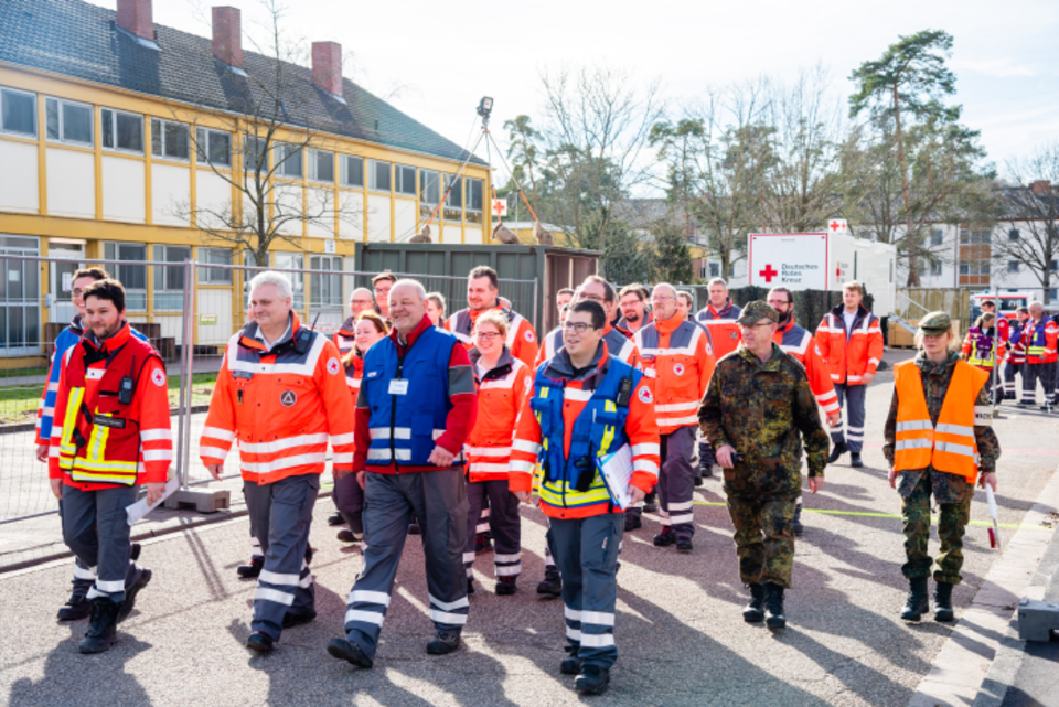 Die Helfer des DRK in Germersheim verlassen die Quarantäne