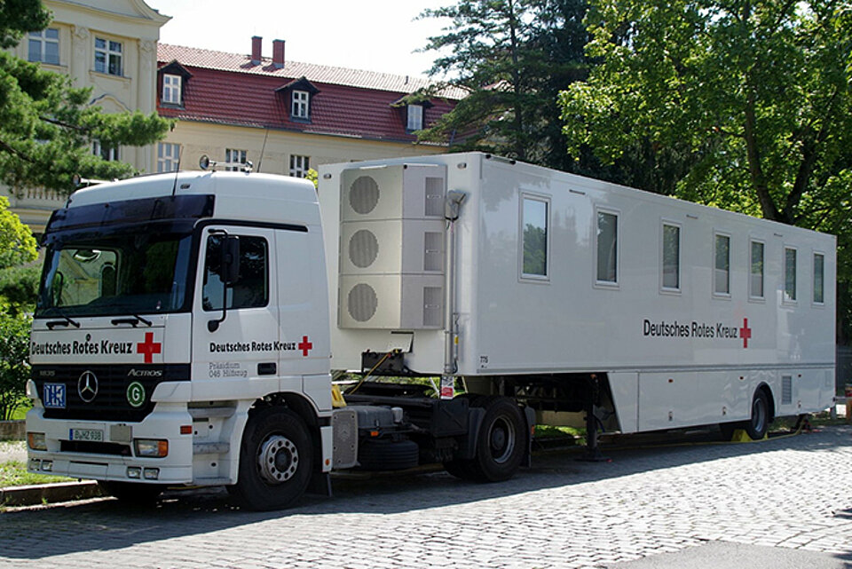 MMVe – Mobile Gesundheitsstation (Arztpraxis). Ein Exponat auf der Interschutz 2022.