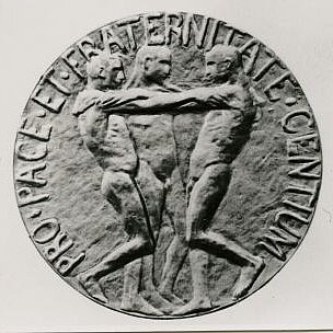 Die Nobelpreis-Medaillen, die Henry Dunant und Frédéric Passy 1901 erhielten (DRK)