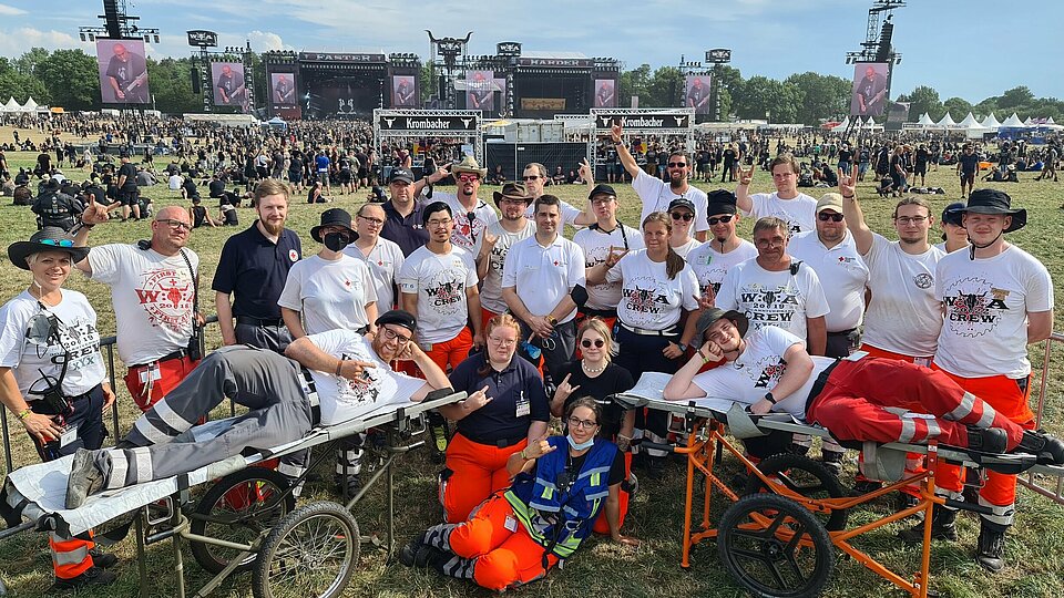 DRK im Einsatz beim Open Air Wacken