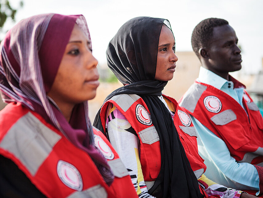 Nachhaltige Katastrophenhilfe: Ausbildung Drei Rothalbmond-Freiwilliger im Sudan