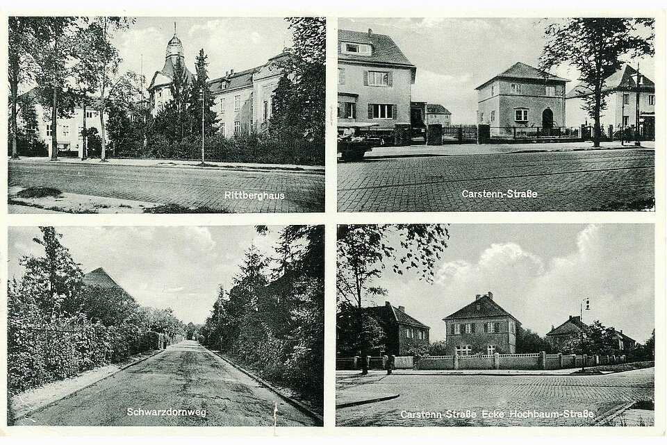 Postkarte mit Ansichten von Berlin-Lichterfelde