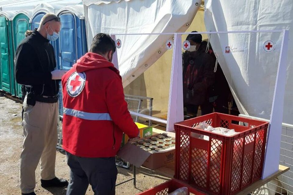 Humanitäre Hilfe für Geflüchtete während Corona in Bosnien-Herzegowina