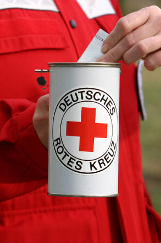 Deutsches Rotes Kreuz DRK, Werbekampagnen Werbung, Geld, sammeln, Logo, Wahrzeichen