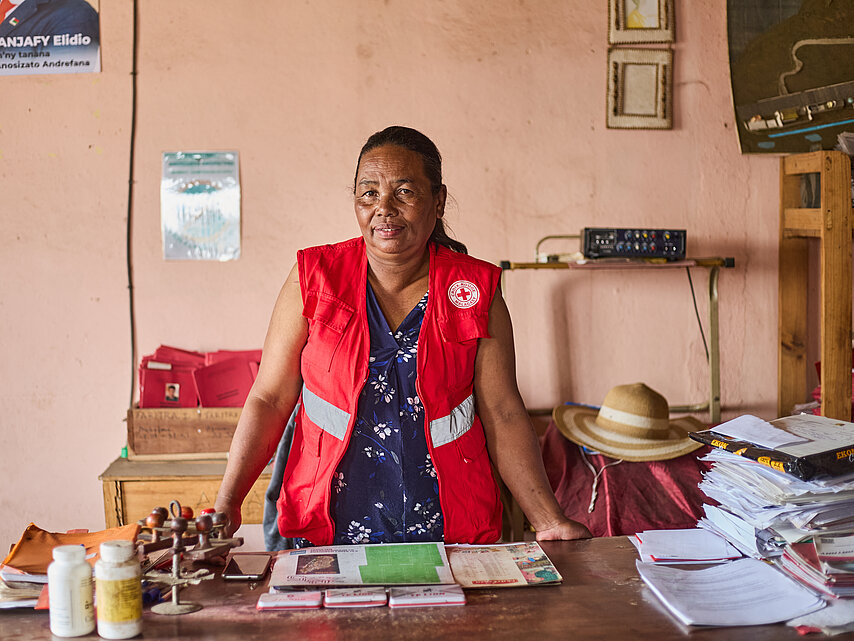 Freiwillige des Roten Kreuzs in Madagaskar 