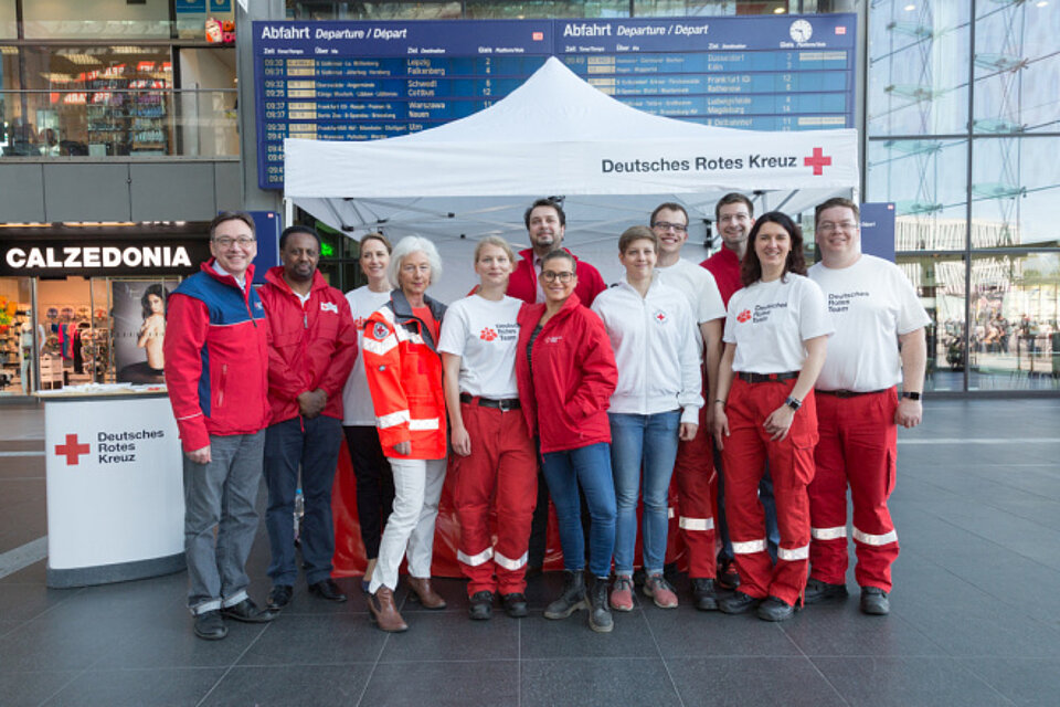 Kaffeeausschank vor dem Hauptbahnhof