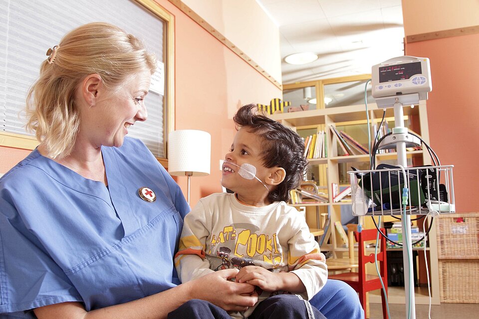 Kinderkrankenpflege im Krankenhaus