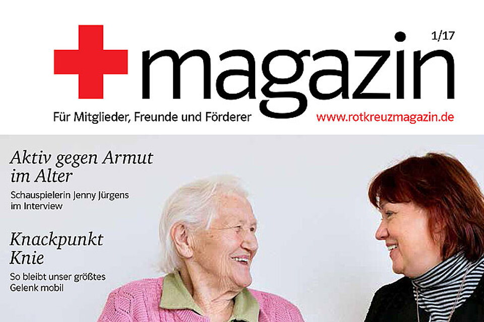 Das Cover des Rotkreuzmagazins Nummer 1 von 2017