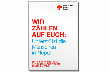 Schulmaterial zur Erdbebenlatastrophe in Nepal