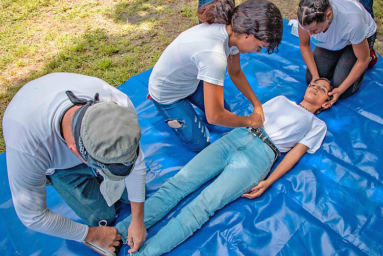 Übung in Erste Hilfe in Venezuela 