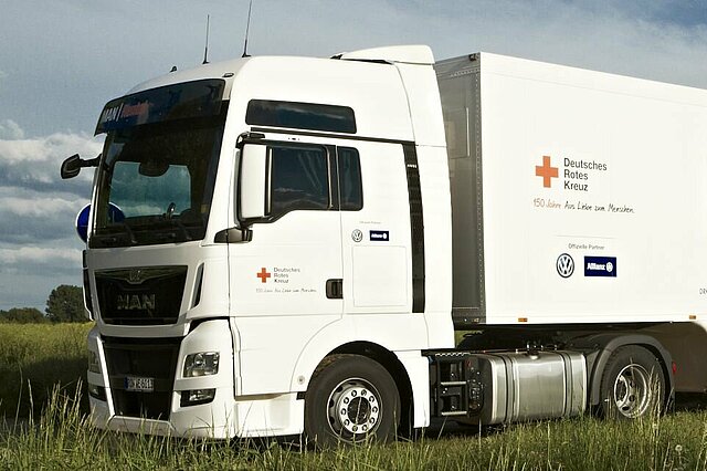 DRK - Truck - Bühnenbild CSR Partner