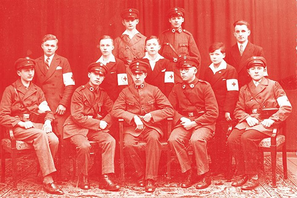 Jugendgruppe der Sanitätskolonne Luckenwalde, um 1930