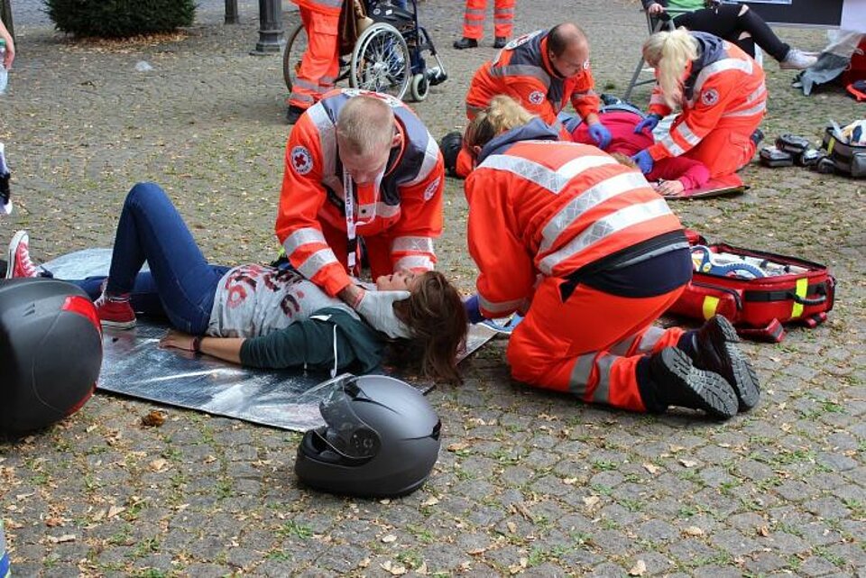 DRK-Mitglieder zeigen Ihr Können in Erste Hilfe