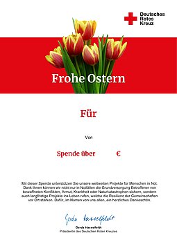 Spendenkarte zu Motiv 2 für Ostern