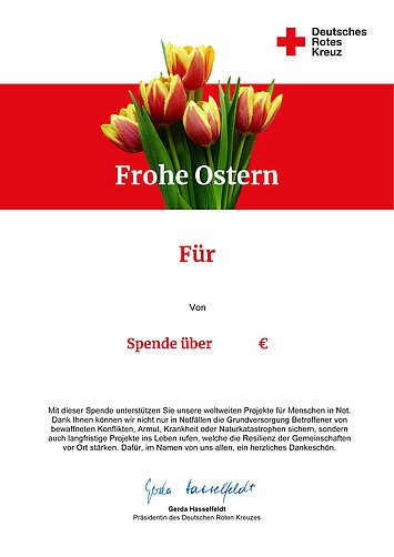 Spendenkarte zu Motiv 2 für Ostern