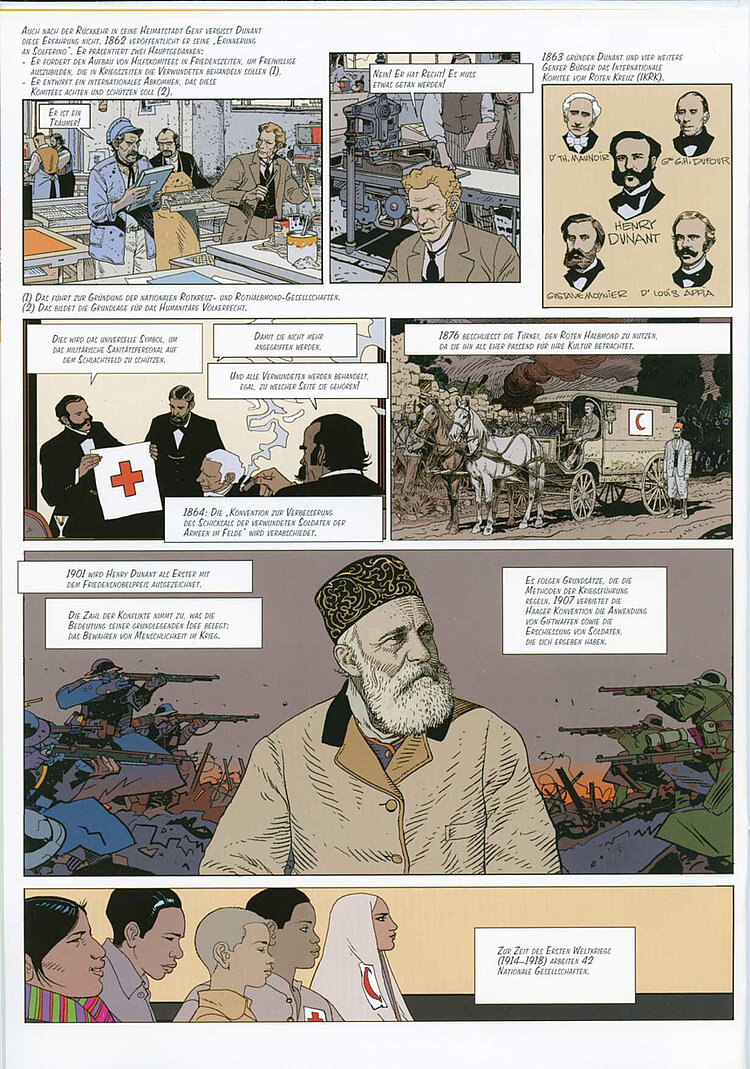 Comic "Die Geschichte einer Idee" - Über die Internationale Rotkreuzbewegung (Jean Giraud / IKRK)