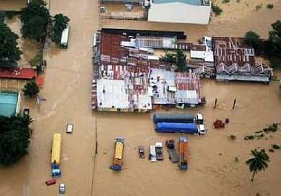 Foto: Ein überschwemmtes Gebiet auf den Philippinen