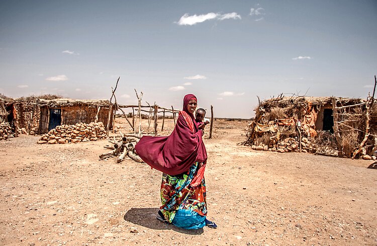 Afrika, Ostafrika, Roter Halbmond, Bevölkerung, Gesundheit, Frau, Trockenheit, Wüste, Klimawandel, Naturkatastrophe