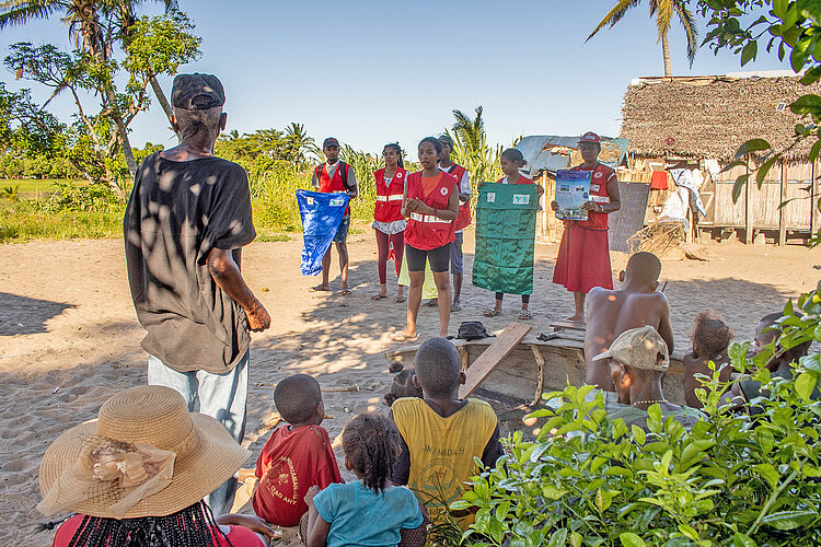 Rotkreuzteam unterstützt Katastrophenschutz in Madagaskar 