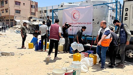 Hilfslieferung in Gaza