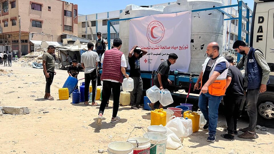 Hilfslieferung in Gaza
