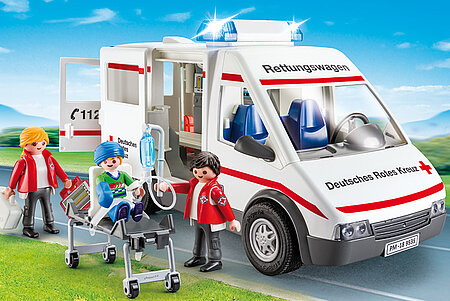 Foto: Playmobil-Spielset "DRK-Rettungswagen"