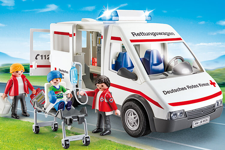 Foto: Playmobil-Spielset "DRK-Rettungswagen"