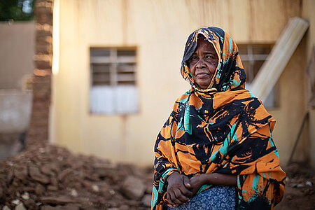 Portrait einer sudanesischen Seniorin