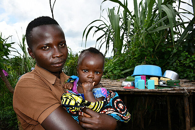 Hilfe für Flüchtlinge in Uganda