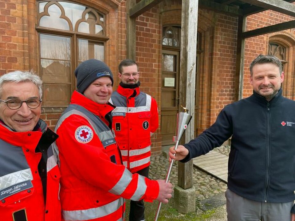 Übergabe der Fackel an den KV Prignitz