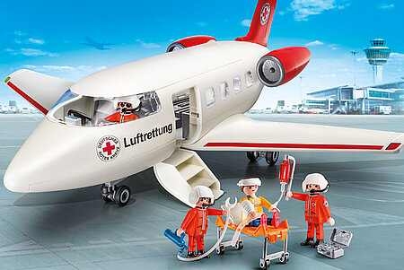 Foto: Playmobil-Spielset "DRK-Rettungsflugzeug"