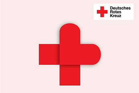 Danke-Herz als Rotes Kreuz Logo